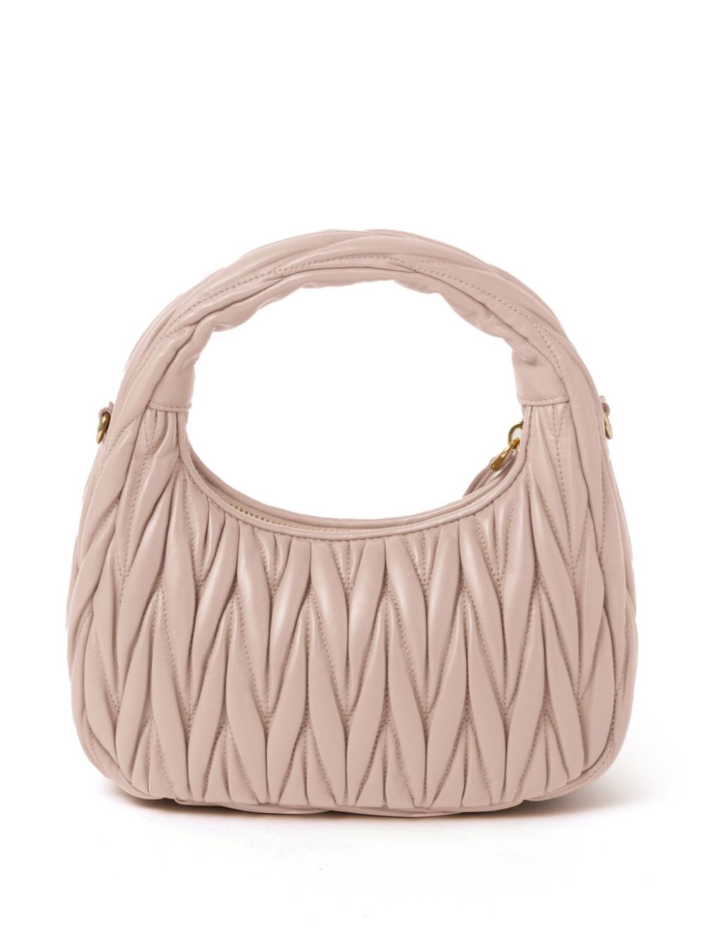 Miu Miu Women Wander Matelassé Nappa Leather Small Hobo Bag MIU MIU