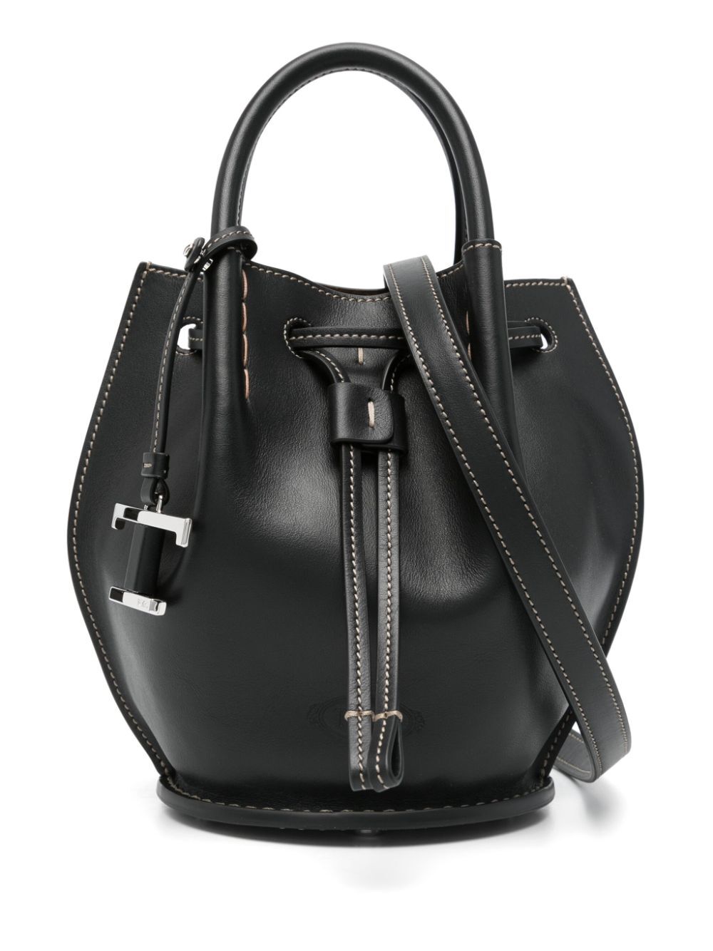 Tod's Women Logo-Charm Leather Mini Bucket Bag TOD'S
