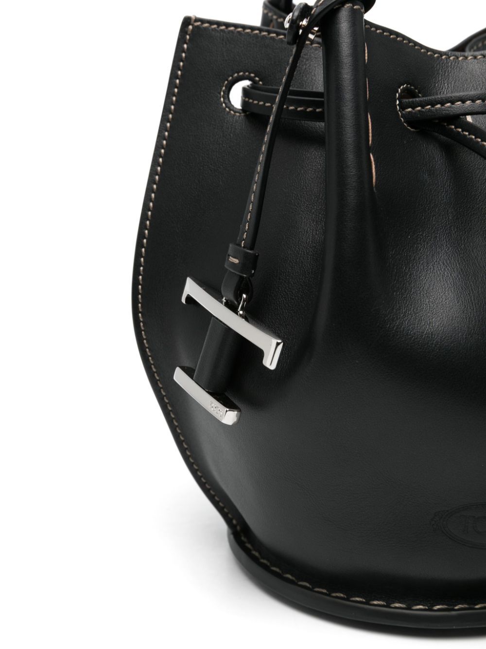 Tod's Women Logo-Charm Leather Mini Bucket Bag TOD'S
