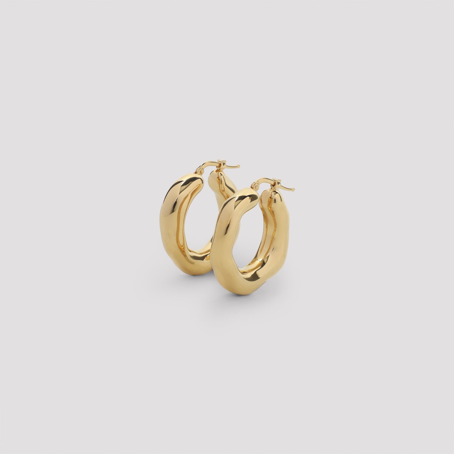 Jil Sander Brass Earrings Women JIL SANDER