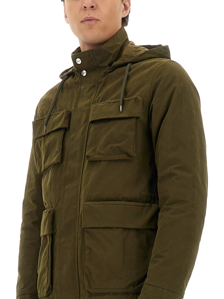 Herno Men Waxed Cotton Short Parka HERNO