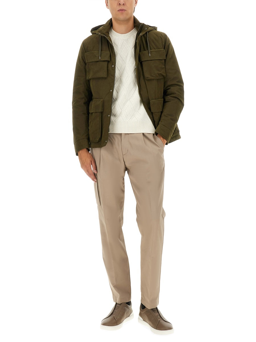 Herno Men Waxed Cotton Short Parka HERNO