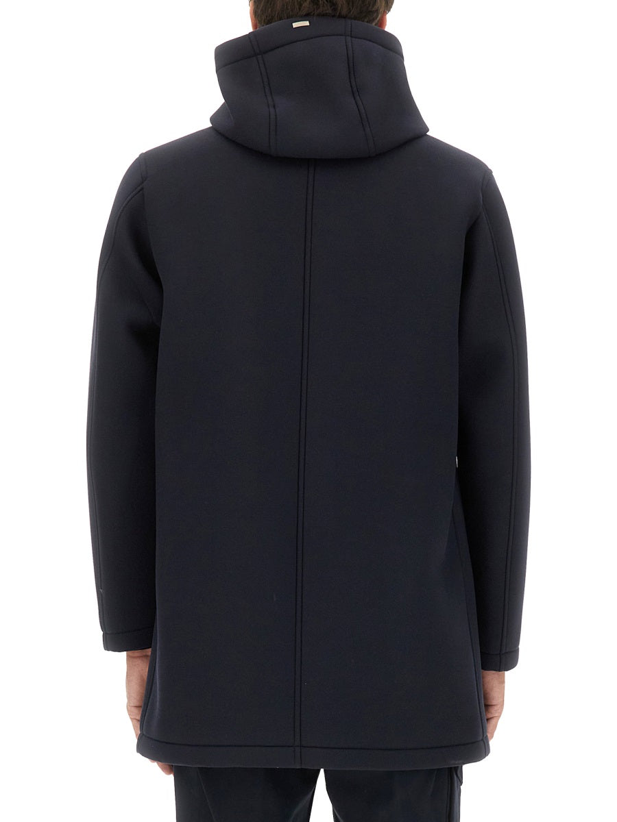 Herno Men Long Parka In Three Layers "Scuba" HERNO