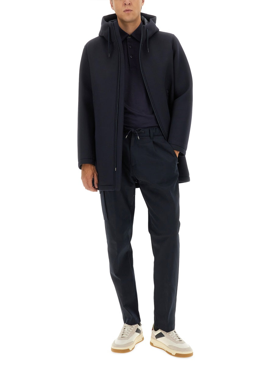 Herno Men Long Parka In Three Layers "Scuba" HERNO