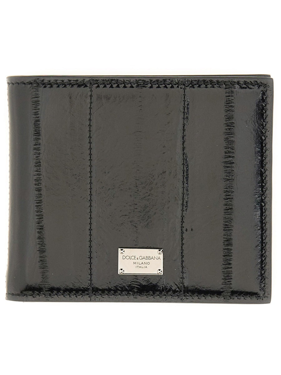 Dolce & Gabbana Men Eel Skin Wallet DOLCE & GABBANA
