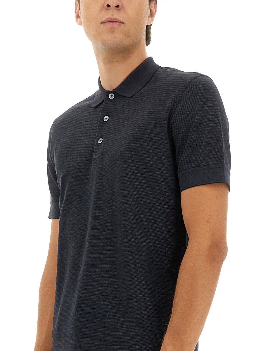 Zegna Men Cotton Blend Polo Shirt ZEGNA