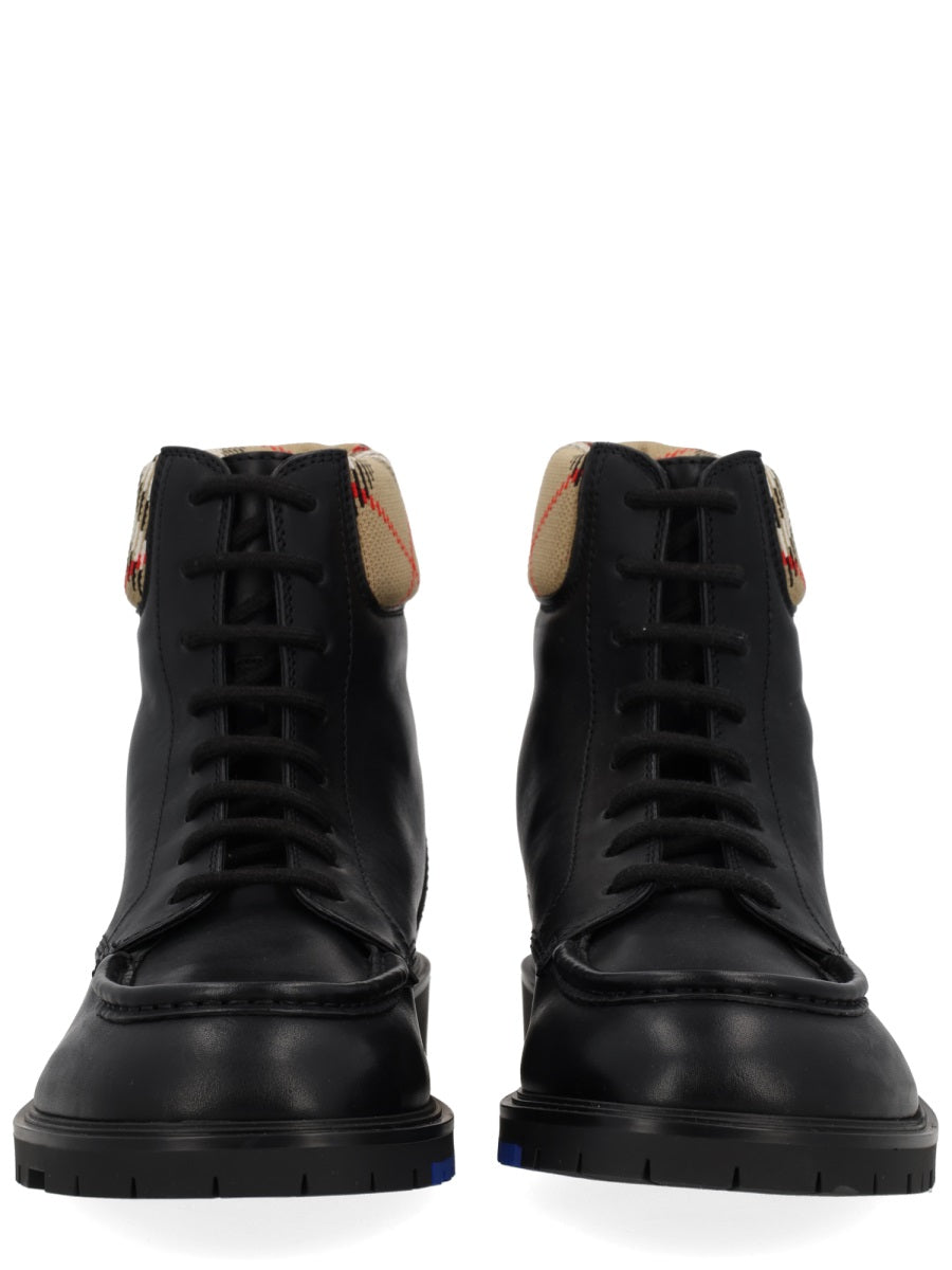 Burberry Men "Rogue" Leather Boot BURBERRY