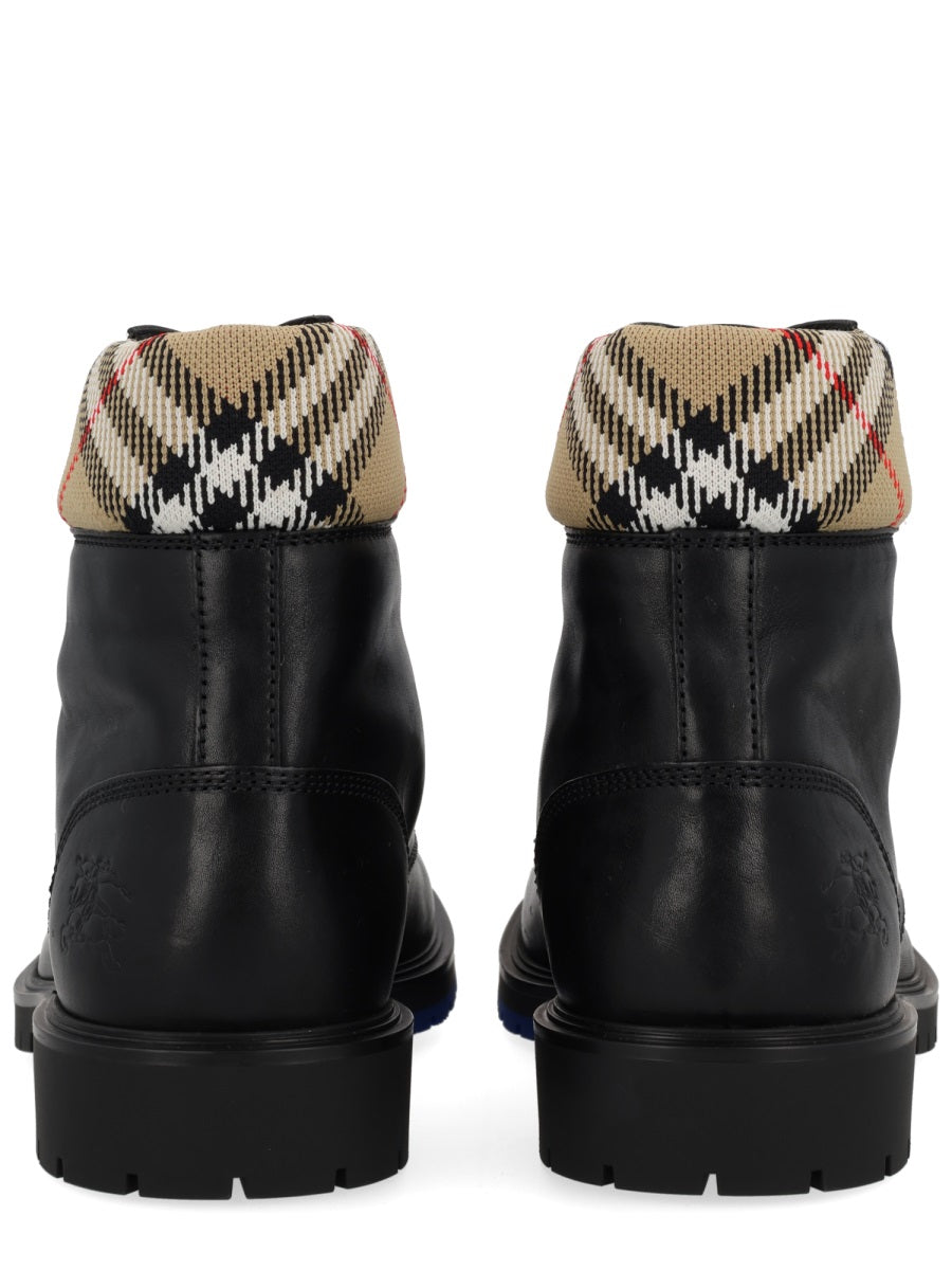 Burberry Men "Rogue" Leather Boot BURBERRY