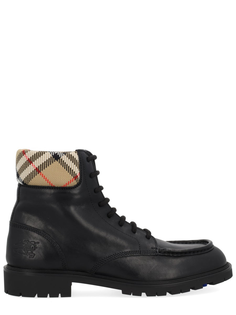 Burberry Men "Rogue" Leather Boot BURBERRY