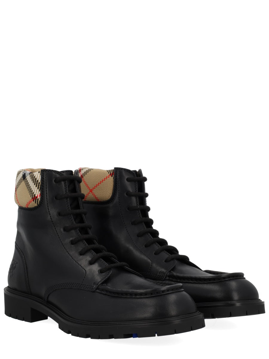 Burberry Men "Rogue" Leather Boot BURBERRY
