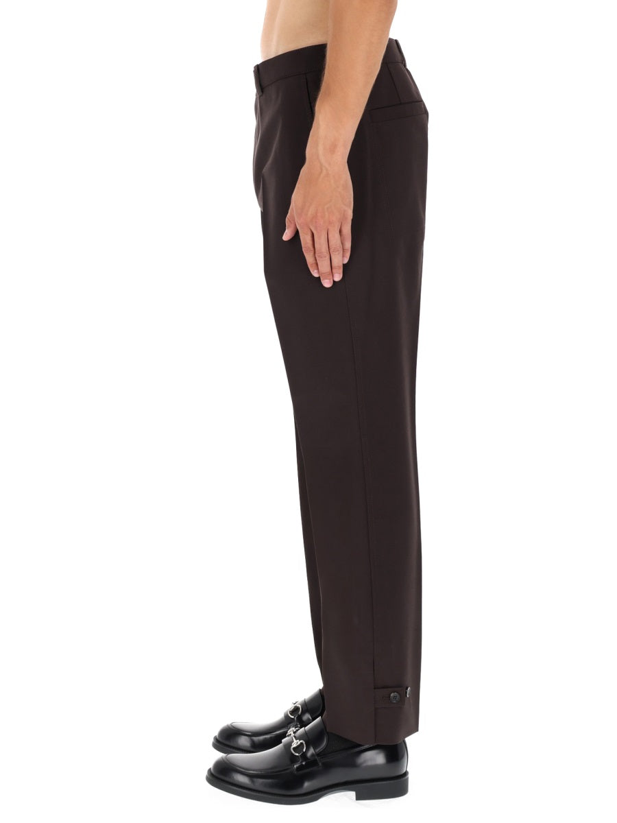 Gucci Men Wool Gabardine Pants GUCCI