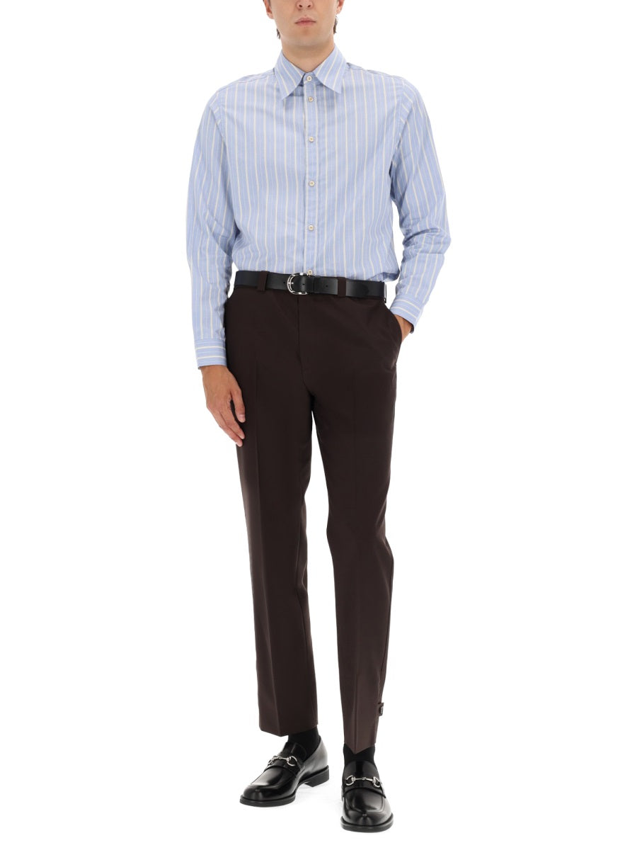 Gucci Men Wool Gabardine Pants GUCCI