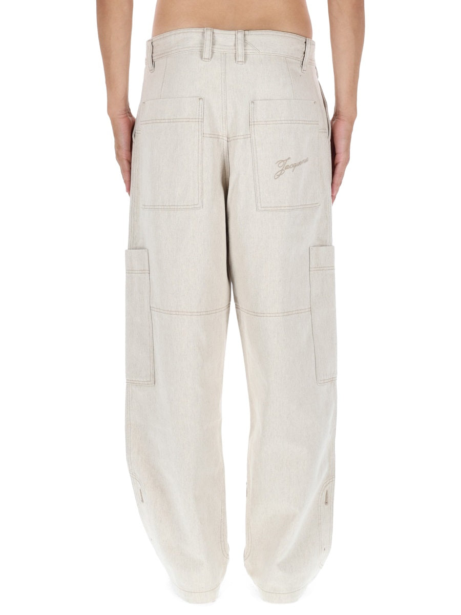 Jacquemus Men "Le Cargo De-Nimes Carré" Pants JACQUEMUS
