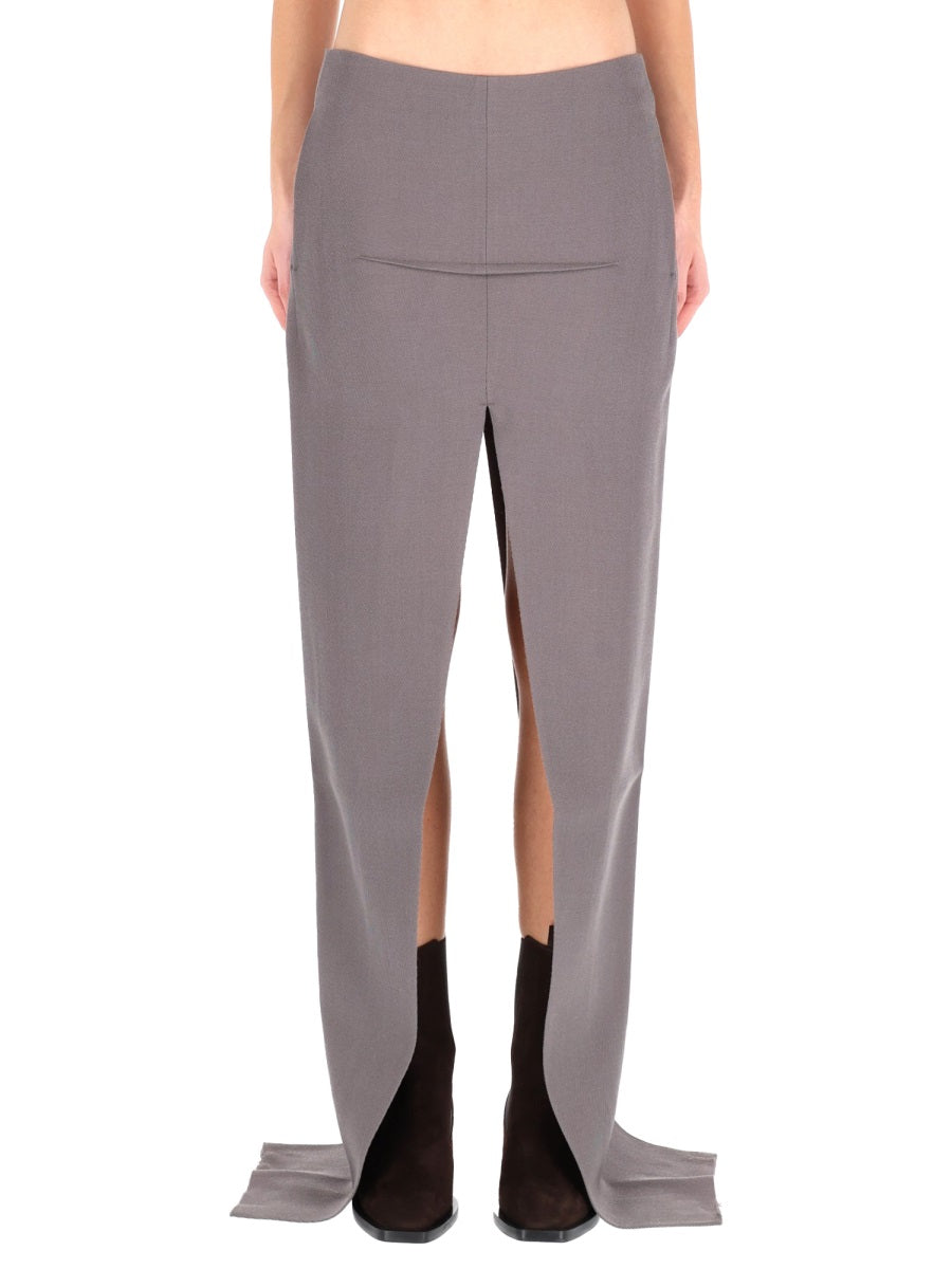 Rick Owens Women Long Skirt With Center Slits RICK OWENS
