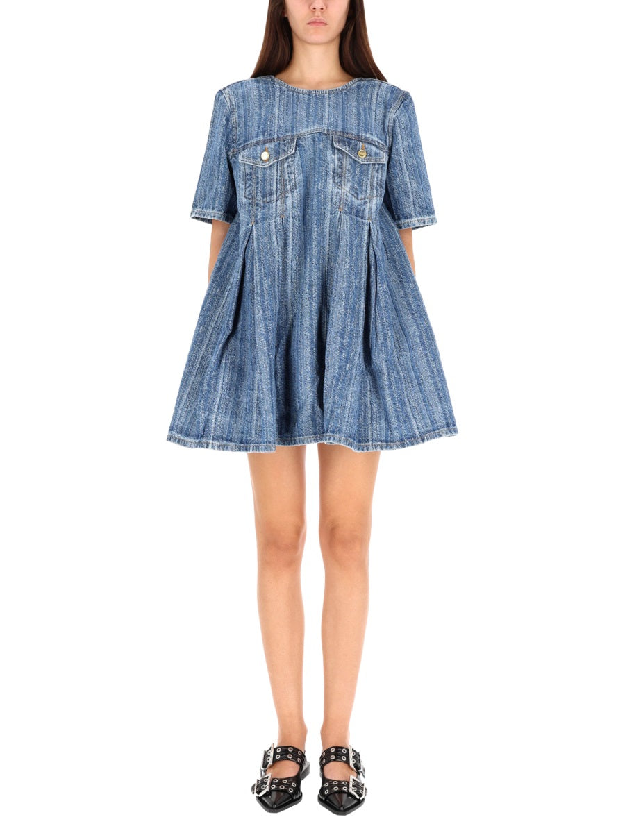 Ganni Women Denim Dress GANNI