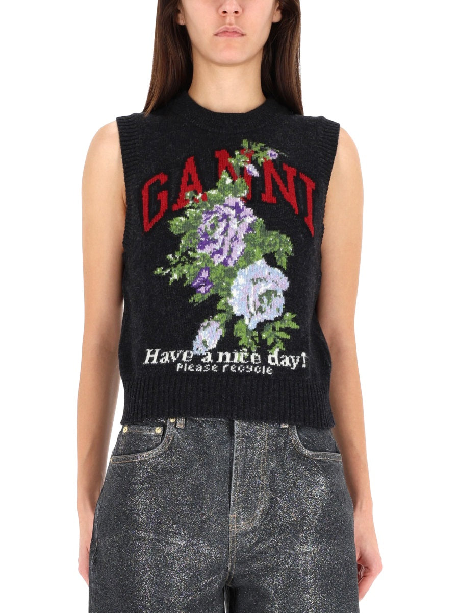 Ganni Women "Rose" Vest GANNI