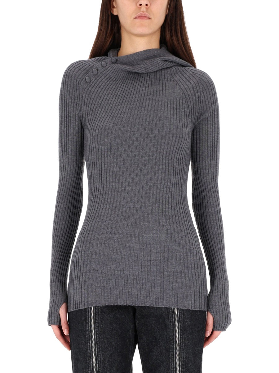 Jean Paul Gaultier Women Ribbed Wool Sweater JEAN PAUL GAULTIER