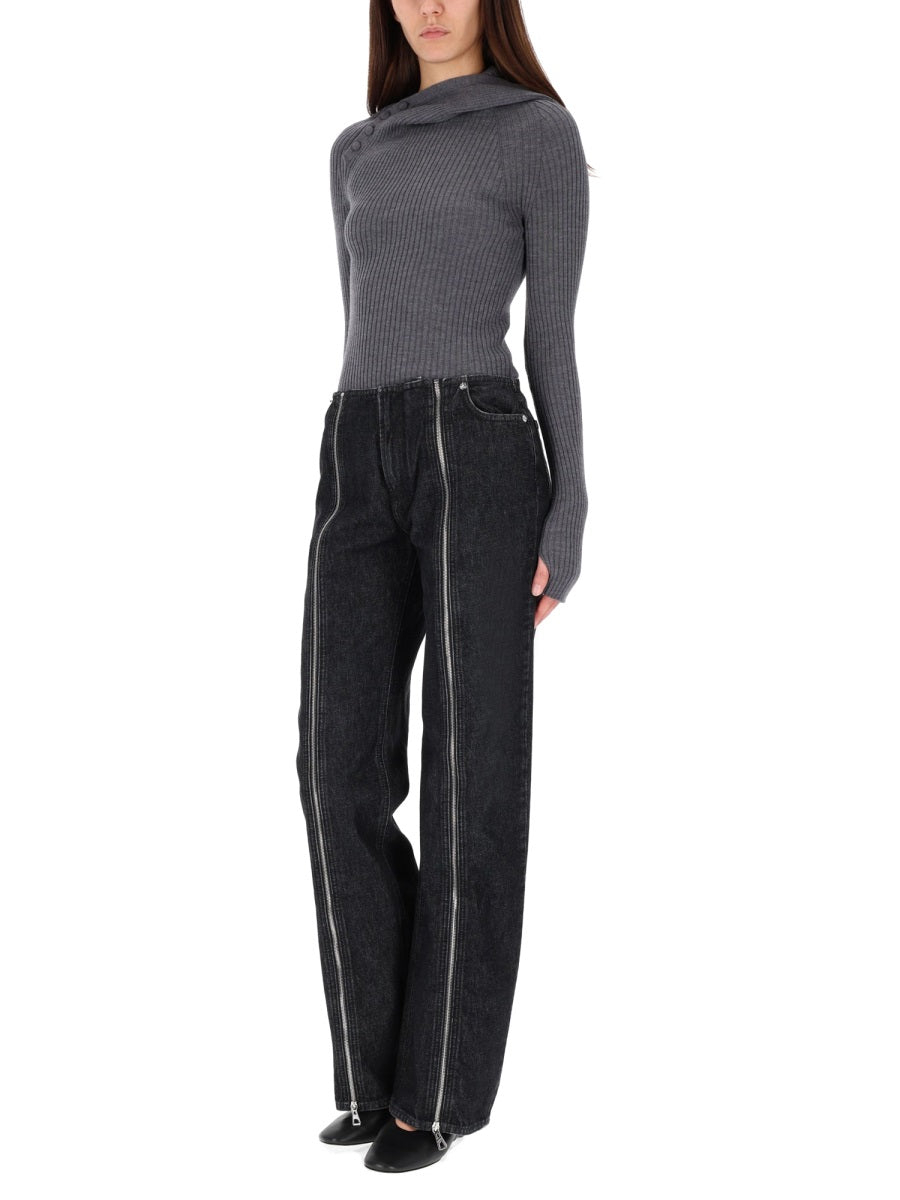 Jean Paul Gaultier Women Ribbed Wool Sweater JEAN PAUL GAULTIER