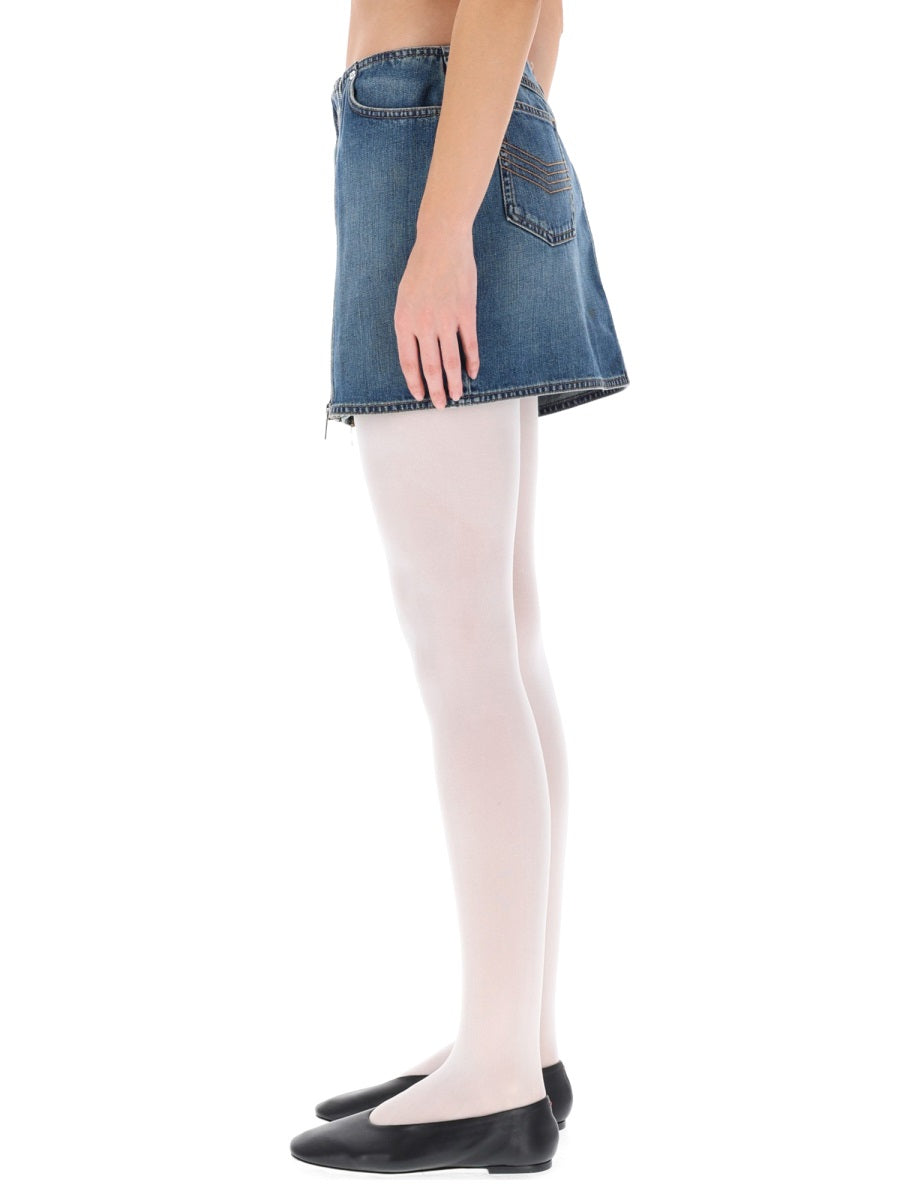 Jean Paul Gaultier Women Miniskirt With Double Zipper JEAN PAUL GAULTIER