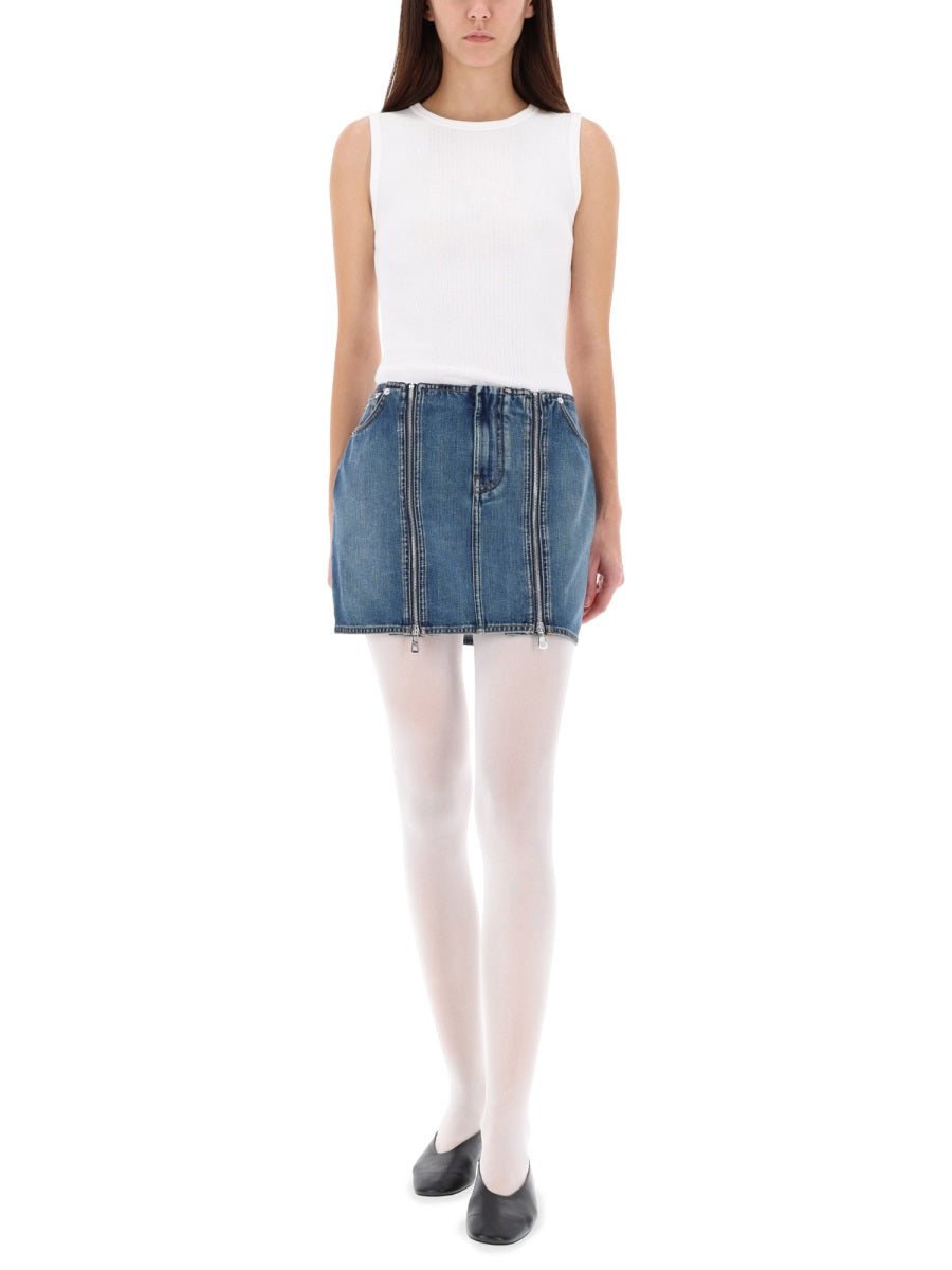 Jean Paul Gaultier Women Miniskirt With Double Zipper JEAN PAUL GAULTIER