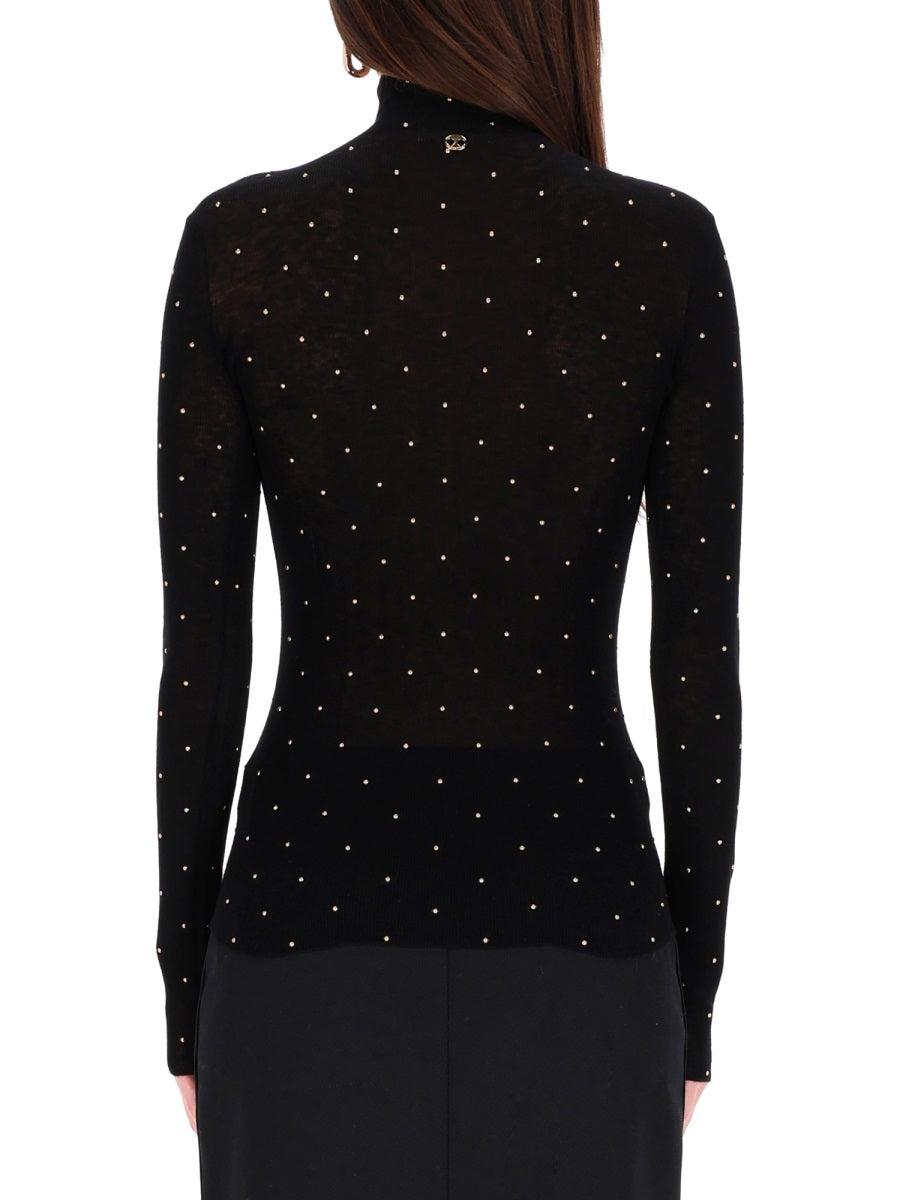 Rabanne Women "Secon-Skin" Efect Mesh With Studs PACO RABANNE