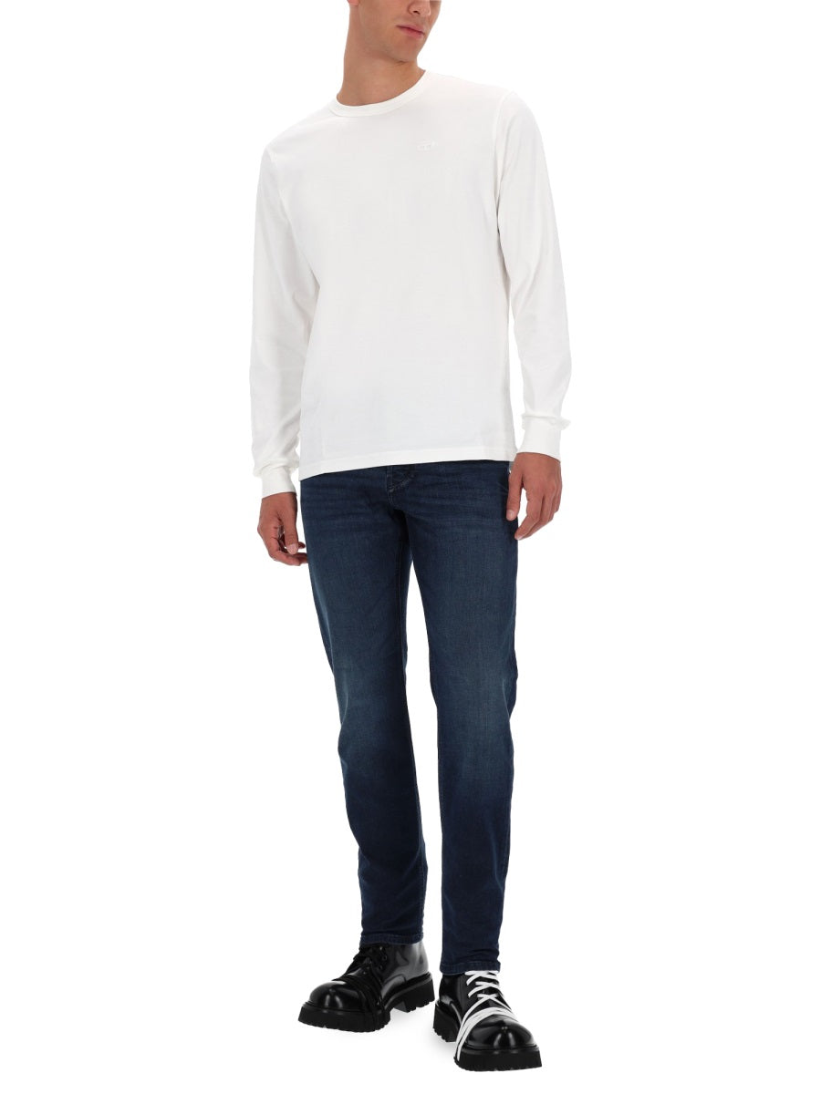 Diesel Men T-Shirt With Embroidered Logo DIESEL