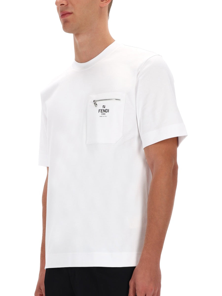 Fendi Men Logo Pocket T-Shirt FENDI