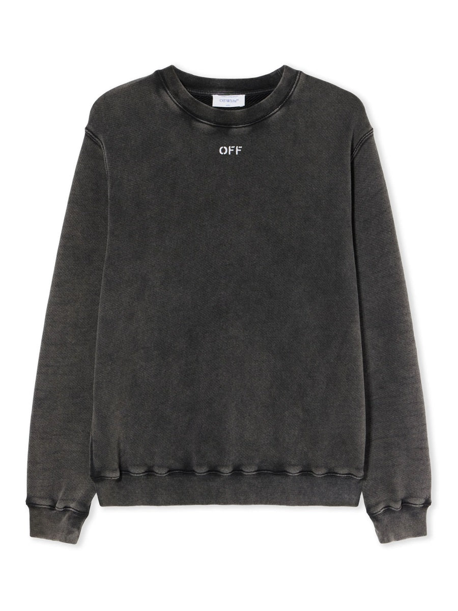 Off-White Women "Check Flan Arrow Logo" Sweatshirt OFF-WHITE