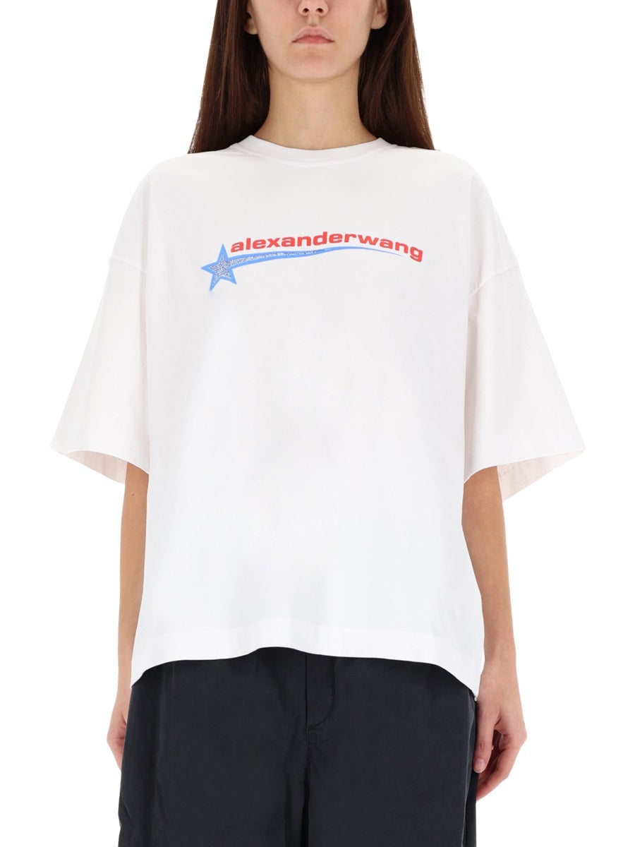 Alexander Wang Women T-Shirt With Logo ALEXANDER WANG