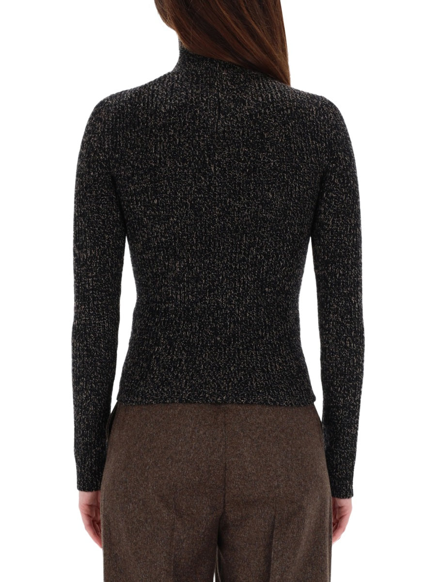 Max Mara Women Wool And Cashmere Mouliné Turtleneck MAX MARA