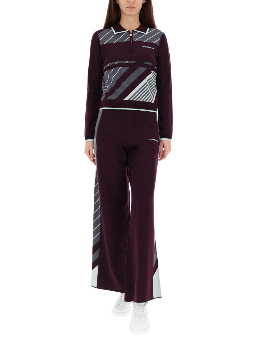 Casablanca Women "Diagonal" Tennis Pants CASABLANCA