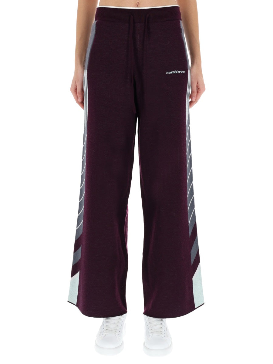 Casablanca Women "Diagonal" Tennis Pants CASABLANCA