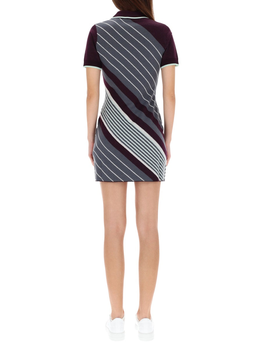 Casablanca Women "Diagonal" Tennis Polo Dress CASABLANCA