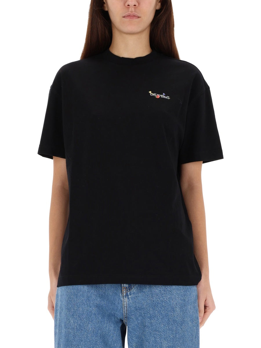 Off-White Women T-Shirt With Logo OFF-WHITE