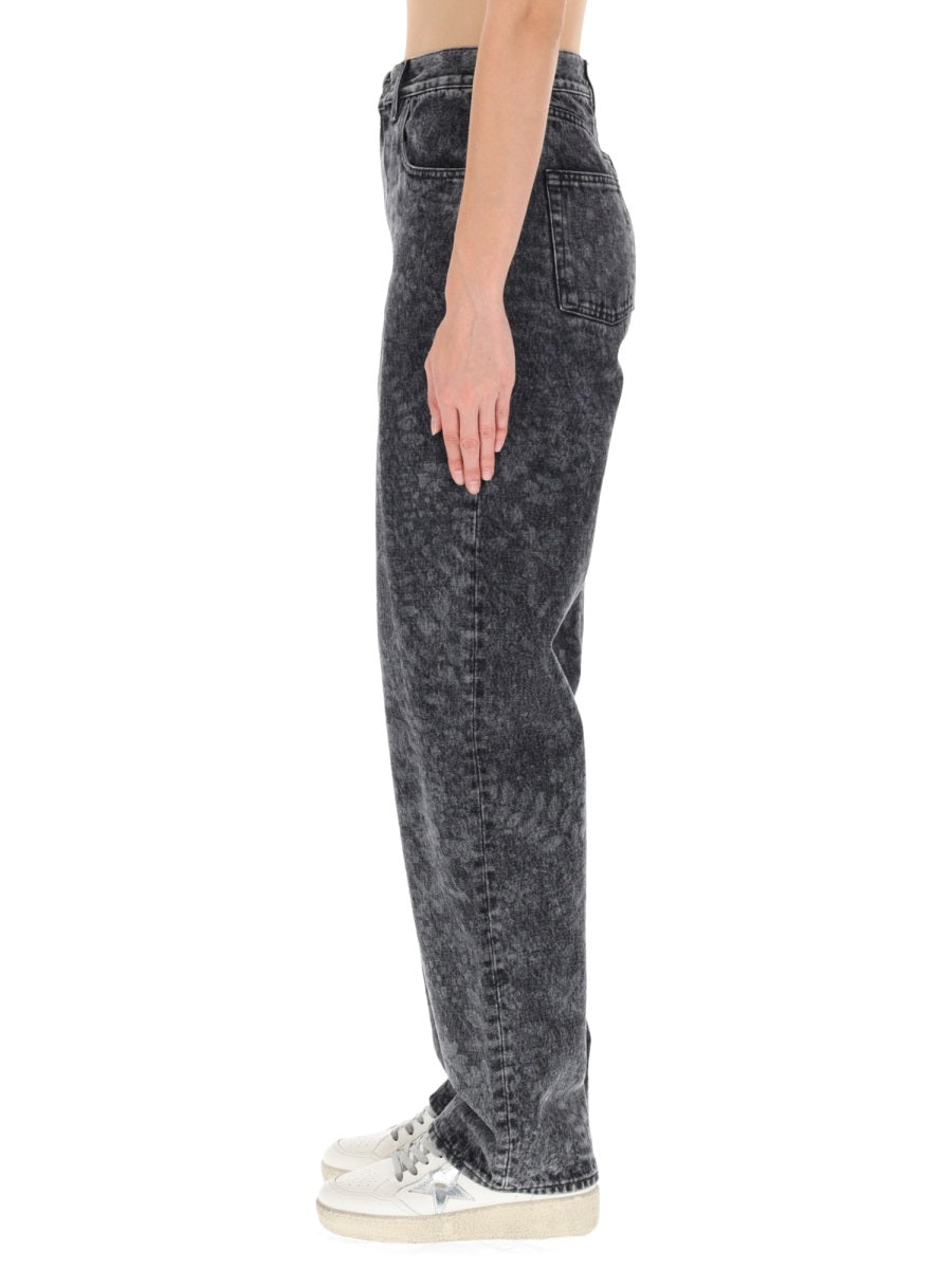 Golden Goose Women Jeans With Floral Pattern GOLDEN GOOSE