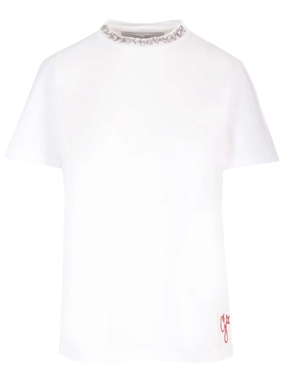 Golden Goose Women Crystals Embellished T-Shirt GOLDEN GOOSE