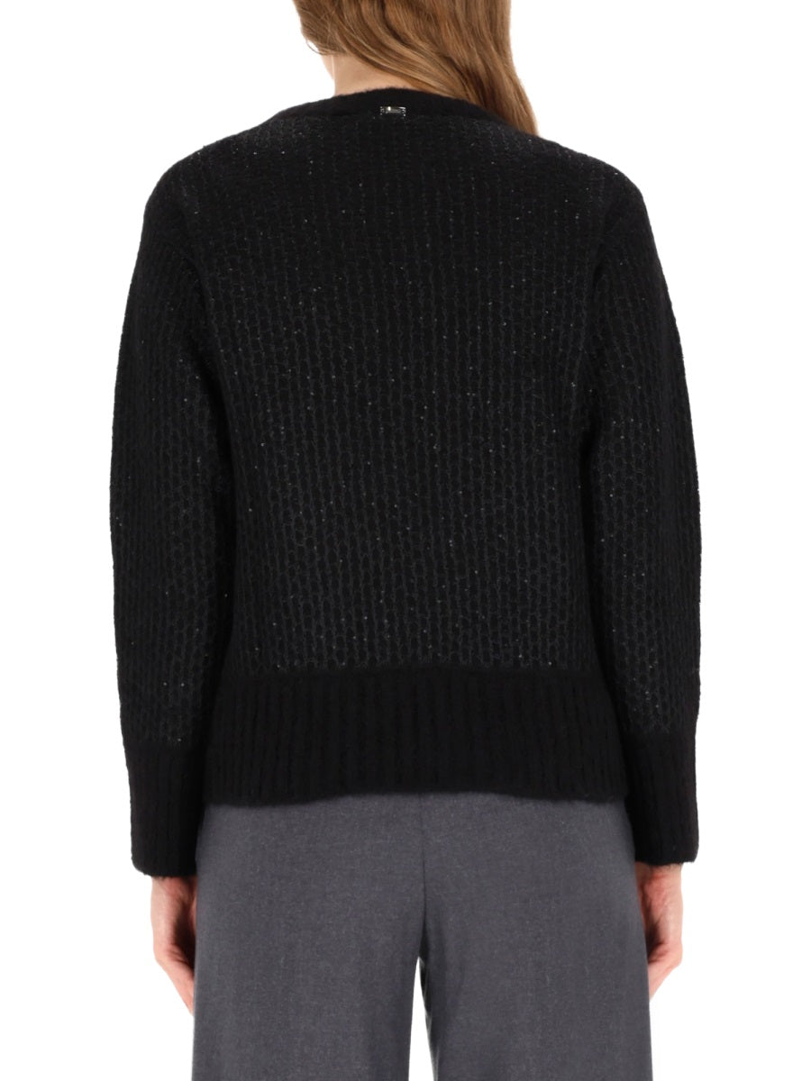 Herno Women Metallic Effect Sequin Jersey HERNO