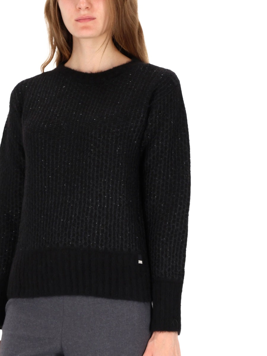 Herno Women Metallic Effect Sequin Jersey HERNO