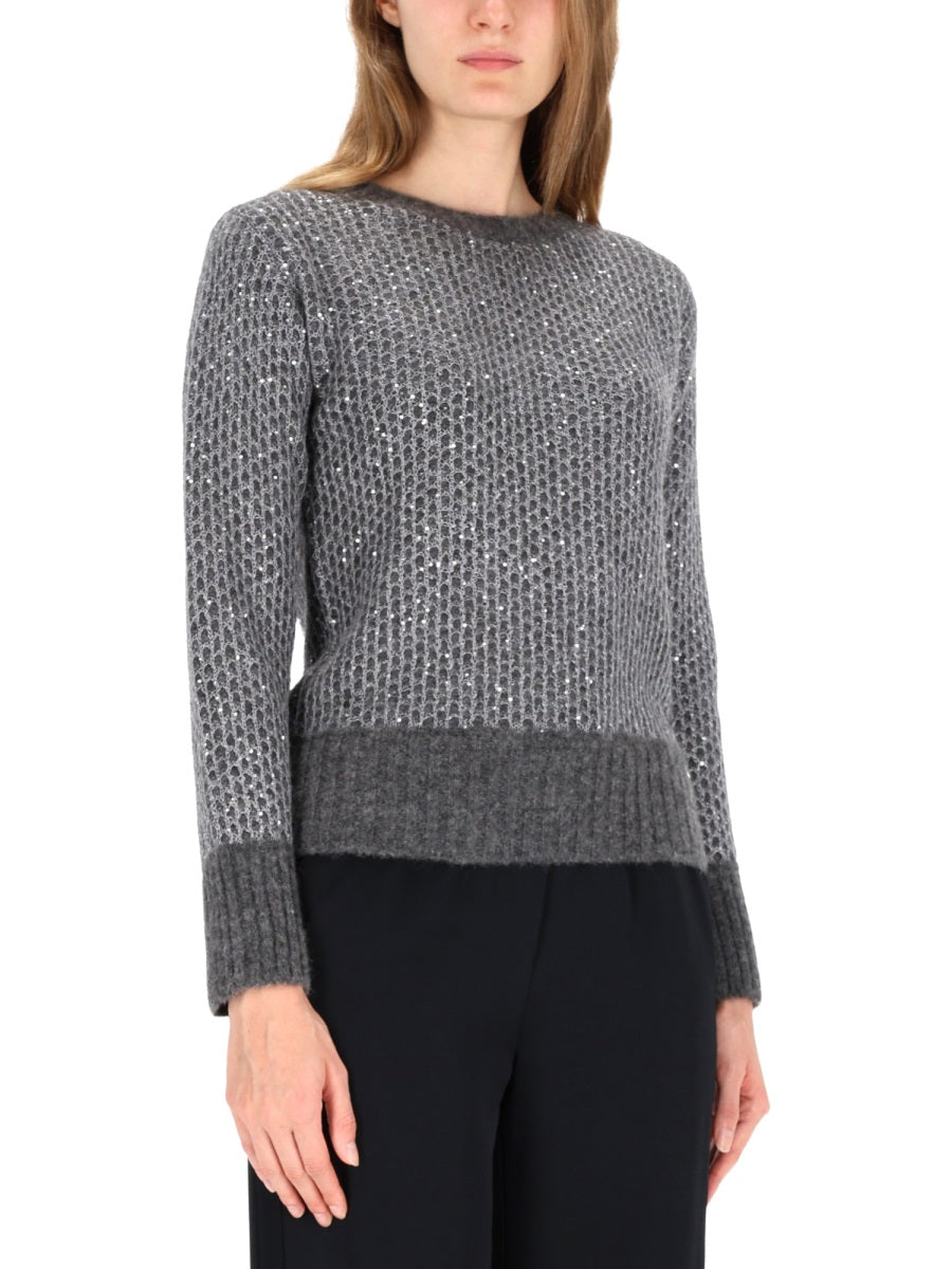 Herno Women Metallic Effect Sequin Jersey HERNO