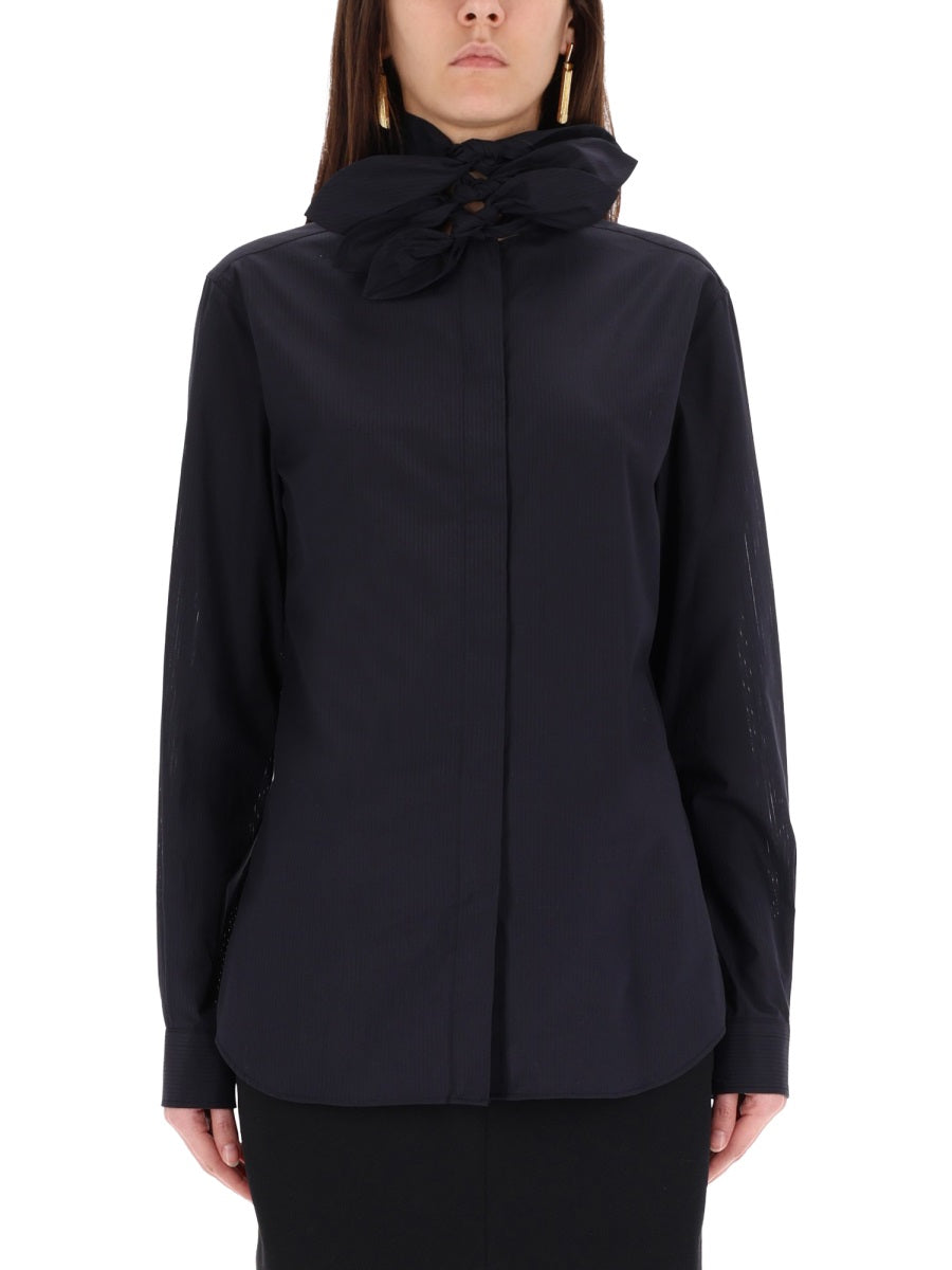 Moschino Women Cotton Poplin Jacquard Shirt MOSCHINO
