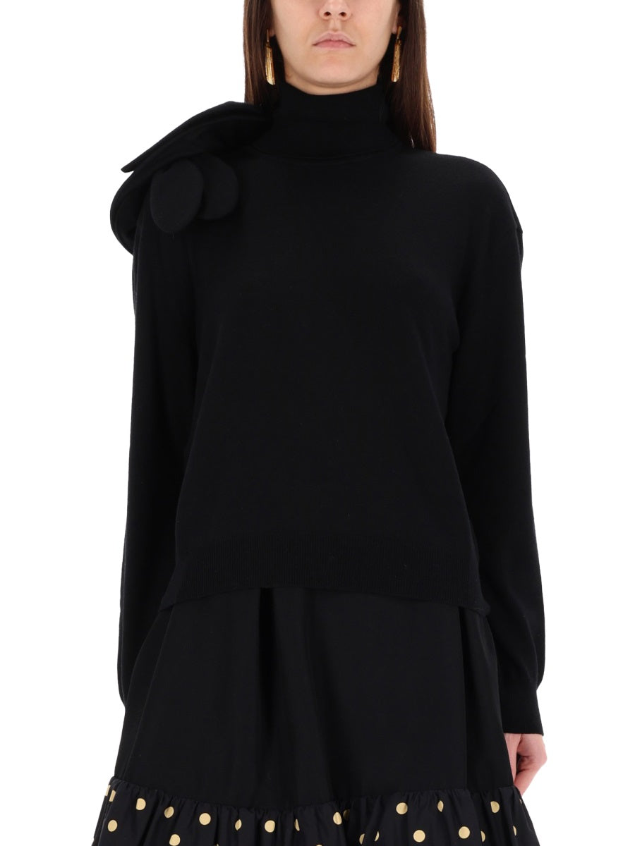 Moschino Women Mesh With Flower Detail