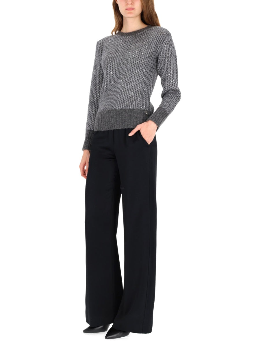 Herno Women Metallic Effect Sequin Jersey HERNO