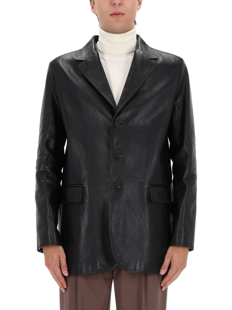 Gucci Men Leather Jacket GUCCI