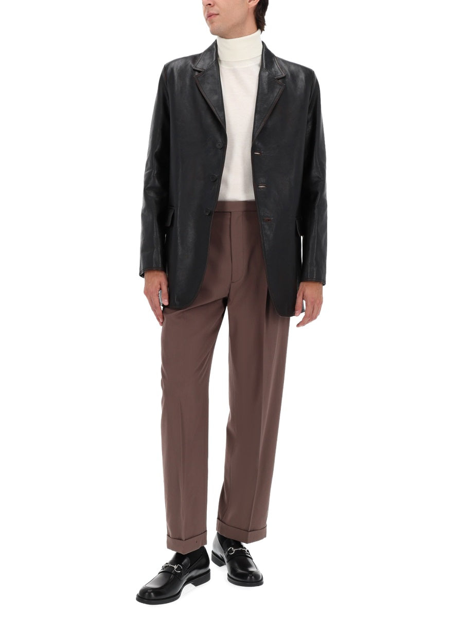 Gucci Men Leather Jacket GUCCI