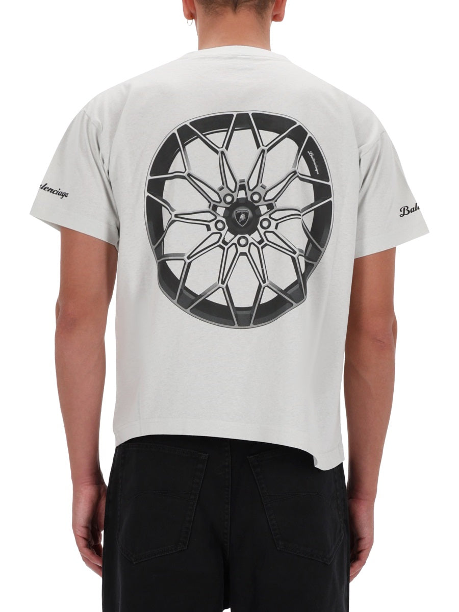 Balenciaga Men Boxy Fit T-Shirt BALENCIAGA