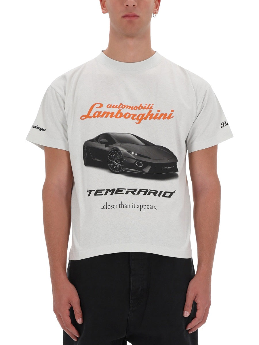 Balenciaga Men Boxy Fit T-Shirt BALENCIAGA