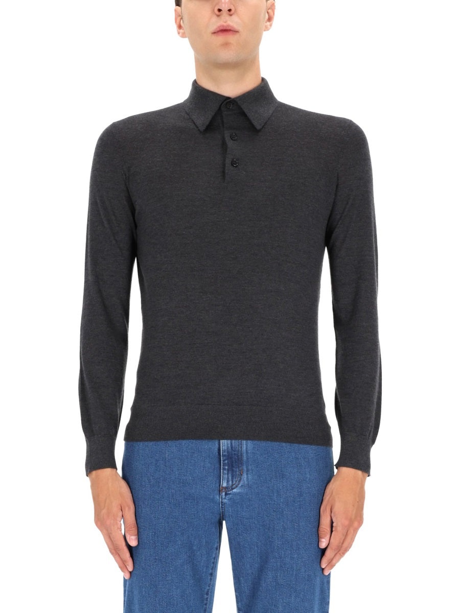 Zegna Men Cashmere Polo Shirt ZEGNA