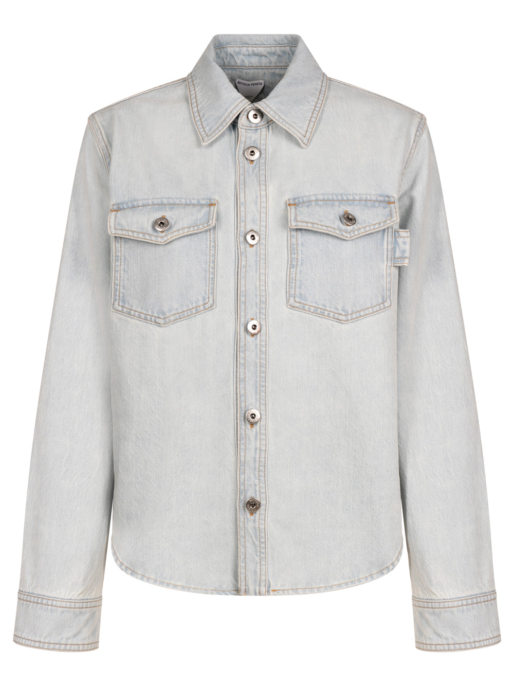 Bottega Veneta Women Extra Bleached Dirty Denim Shirt BOTTEGA VENETA