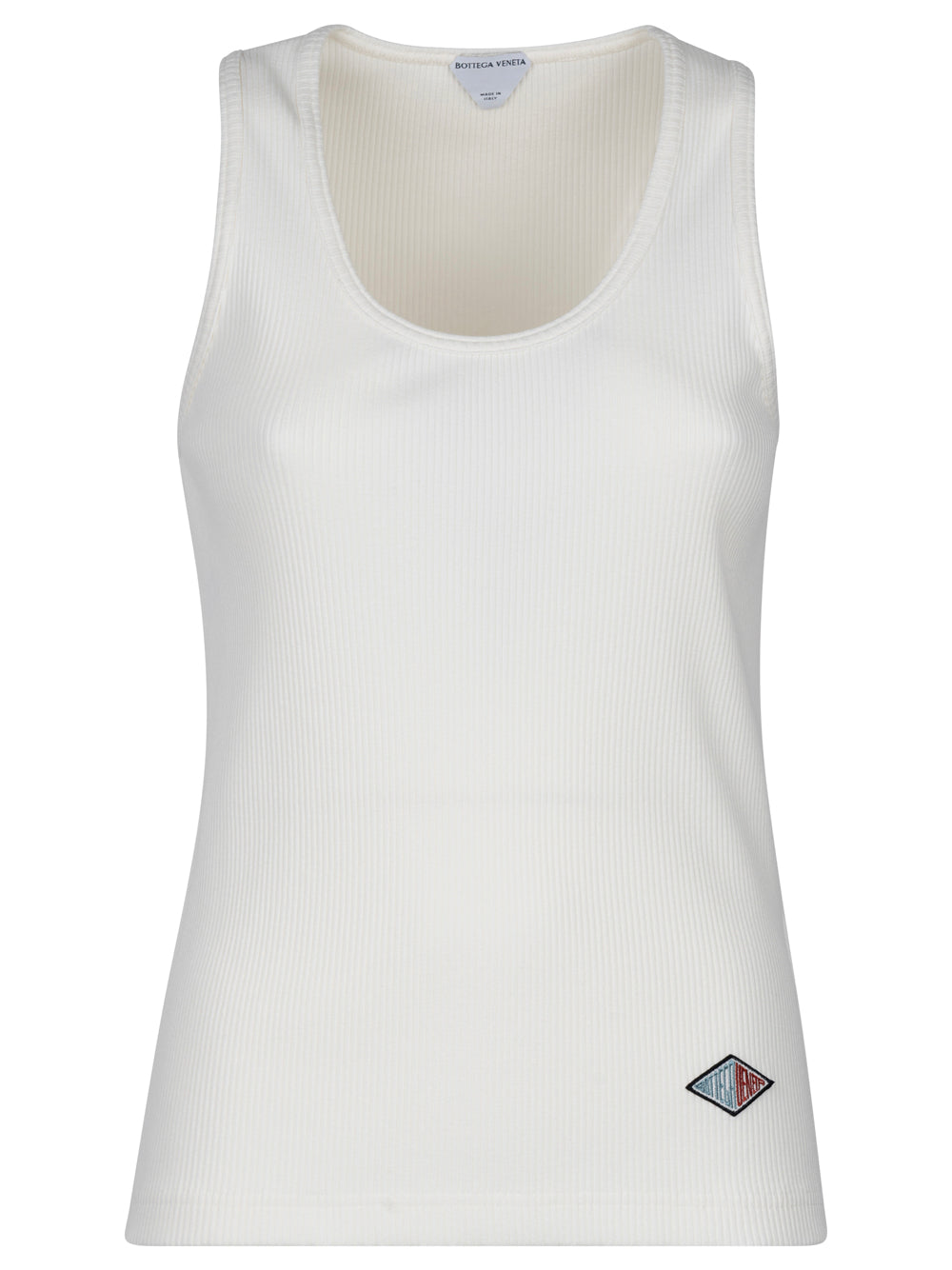 Bottega Veneta Women Compact Cotton Ribbed Jersey Tank Top BOTTEGA VENETA