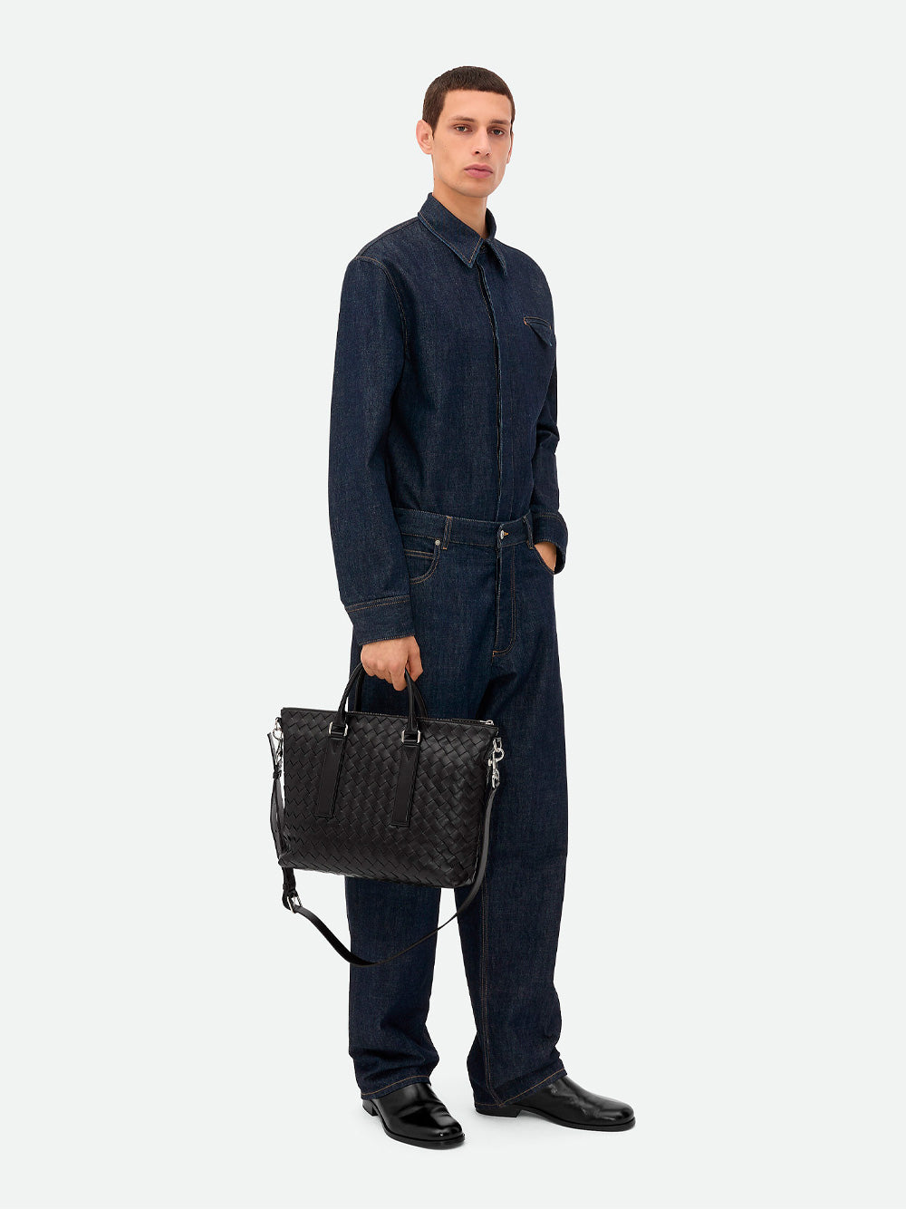 Bottega Veneta Men Intrecciato Soft Briefcase BOTTEGA VENETA